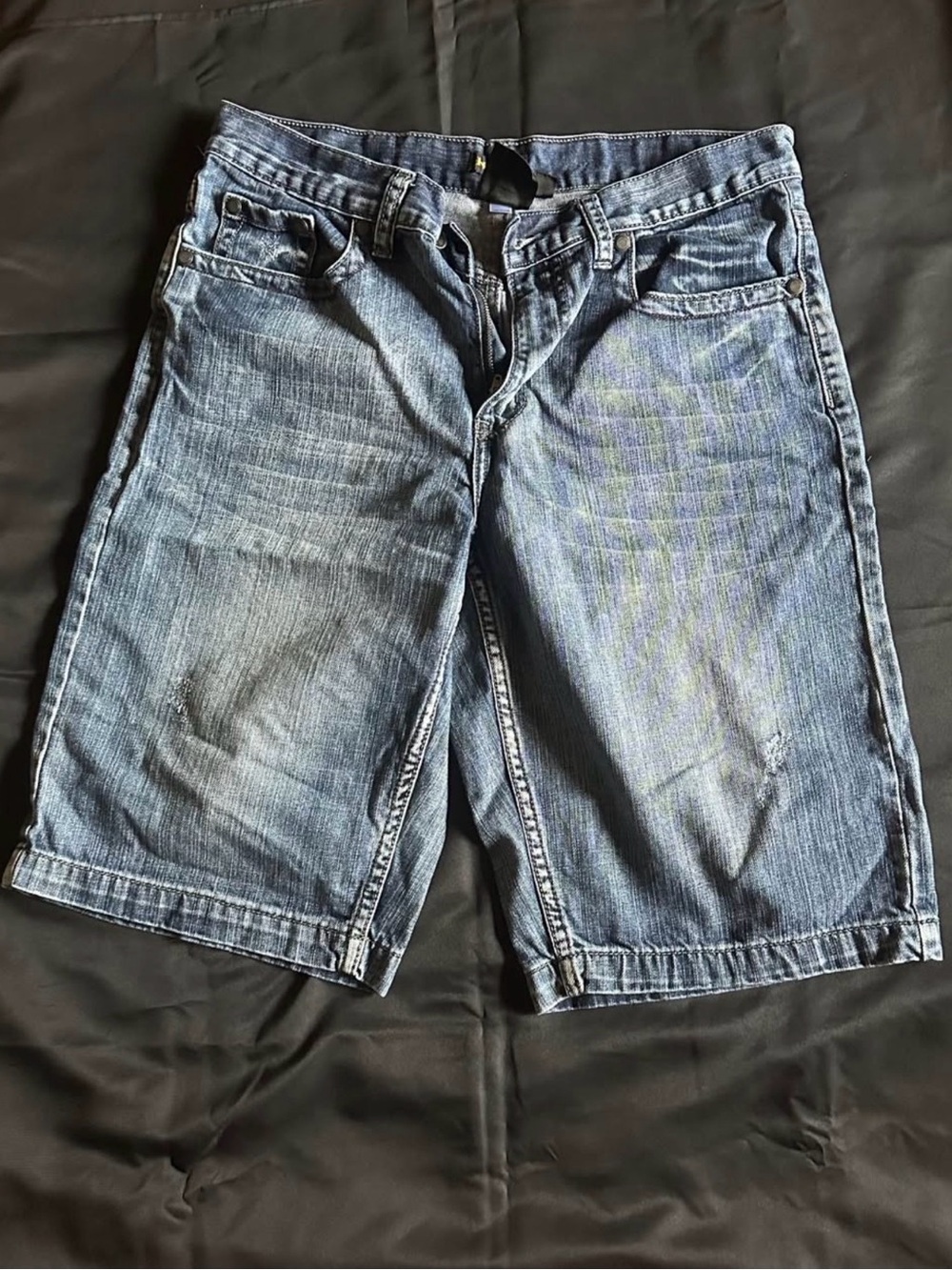 Helix Men's Faded Blue Denim Shorts